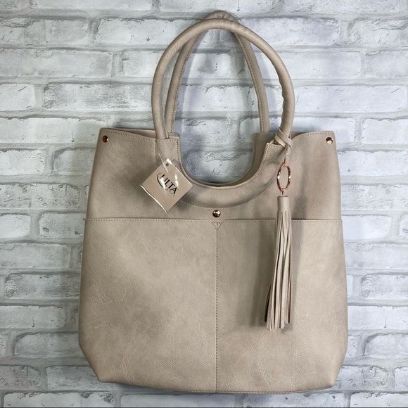 🆕 Ulta Beauty Faux Leather Tote - Picture 1 of 13